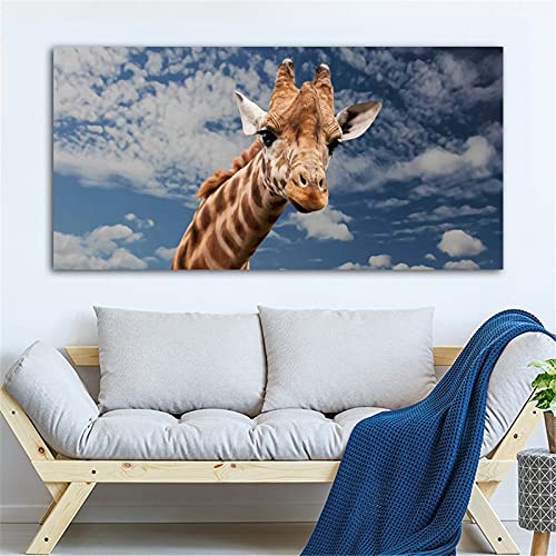 Kit diamant peinture girafe 80x180cm broderie point de croix grand format mosaïque