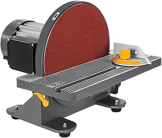 Hoteche 12-Inch Benchtop Disc Sander 6.5-Amp Sanding Machine with Miter Gauge and Dust Collection System for Wood and Metal