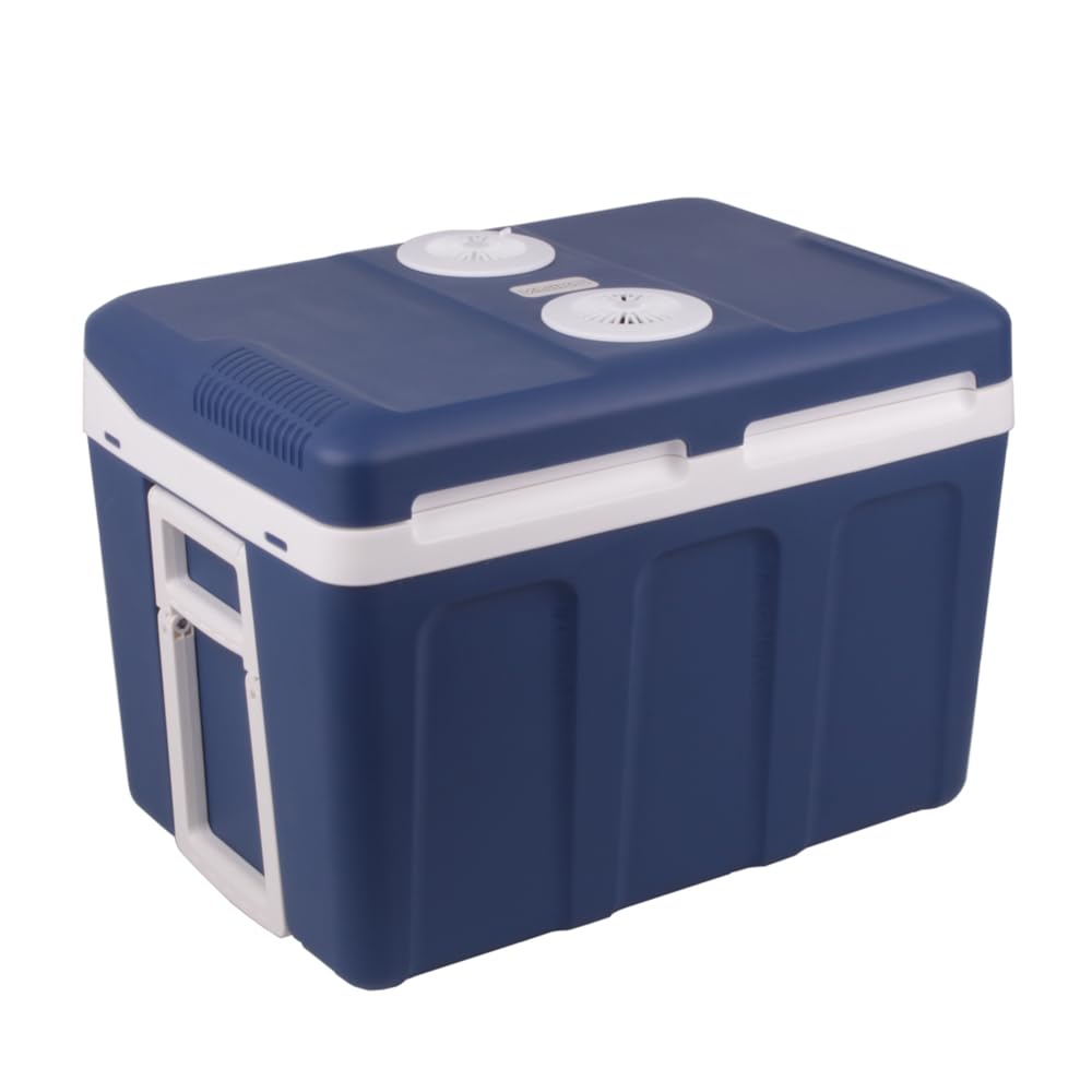 Kühlbox 40L – tragbarer Kühlschrank 12V/230V – Thermoelektrisch, Warmhaltefunktion, mit Rollen und ideal für Auto & Camping, ECO-Modus, Energieklasse E