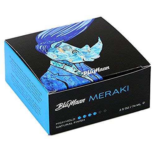 BluMaan Meraki Styling Natural Hair Cream For Men- styler For All-day Hold - Matte Finish -ngths And Textures - 2.5 oz (74 ml)