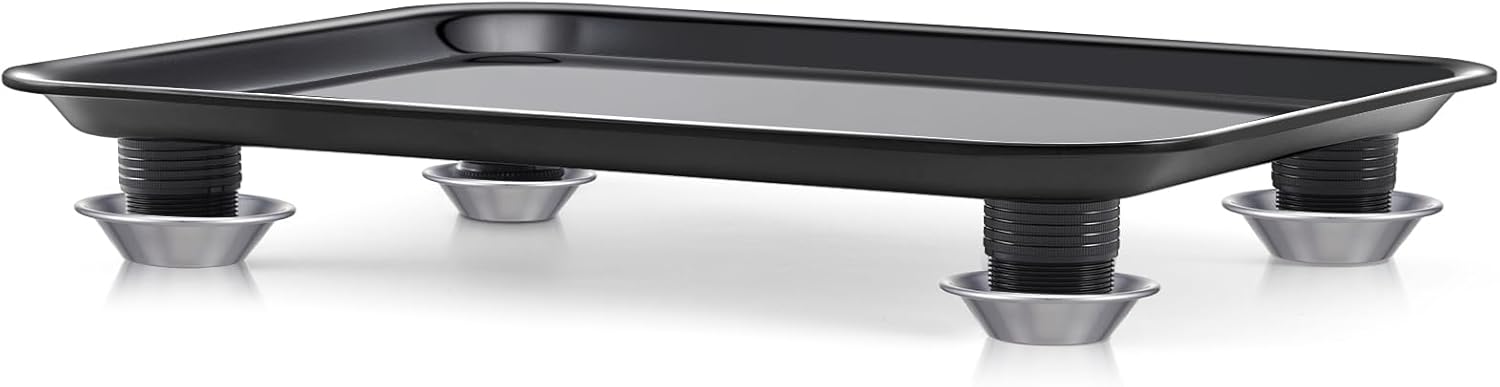 Marsui 17 in Anti-ant Cat and Dog Food Tray Set Include 1 Ant-Proof Tray and 4 Adjustable Height Stand 4 Water Cup for Crawling Pest Free Pet Outdoor Food Feeding Station Kitchen Sweets Anti-ant