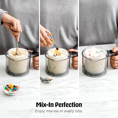 Image of Ninja CREAMi Ice Cream Maker | 7-in-1 - IceCream, Gelato, Sorbet, Milkshakes, Mix-ins, Smoothie Bowls & More | Includes (1) Dishwasher Safe 16 oz. Pint with storage lid | Black | NC299AMZ | 7-in-1 One-Touch Programs for Ice Cream, Gelato, Sorbet, Milkshakes and Bowls, Includes Dishwasher-Safe 16 Oz Pint with Lid