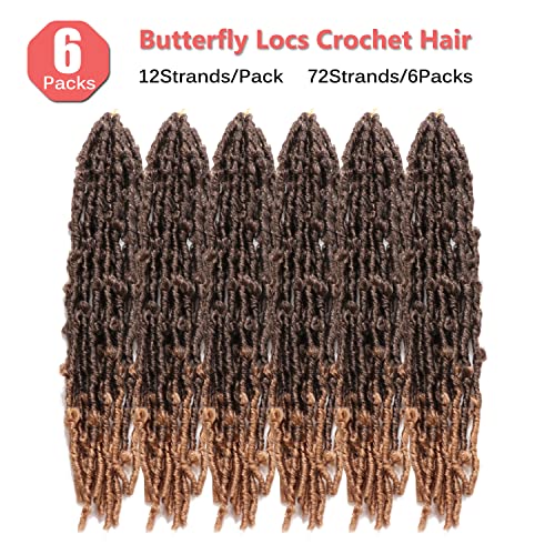 6 Packs 24 Inch Butterfly Locs Crochet Hair for Black Women Soft Distressed Locs Crochet hair Faux Locs Pre looped Pre-twisted Braids - Image 3