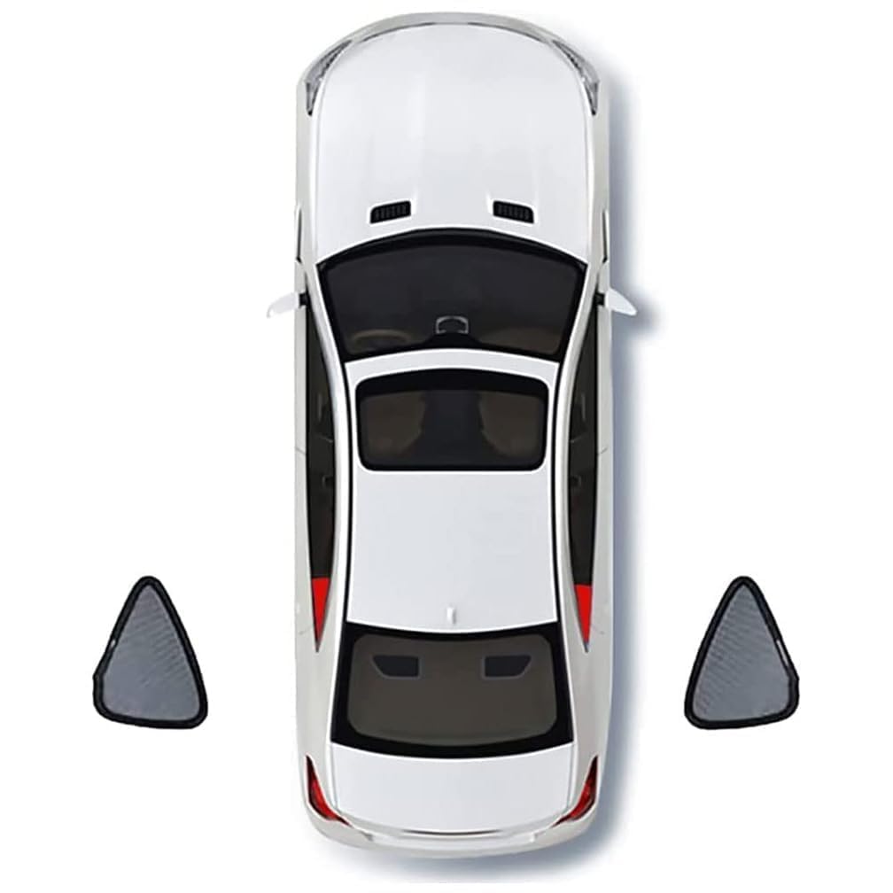 EOYLBFWH Car window shades set, for Volvo EX30 2023- Full Covers Car Window Curtains Blinds Visor Front Rear Privacy Curtains,2pcs Triangular-normal