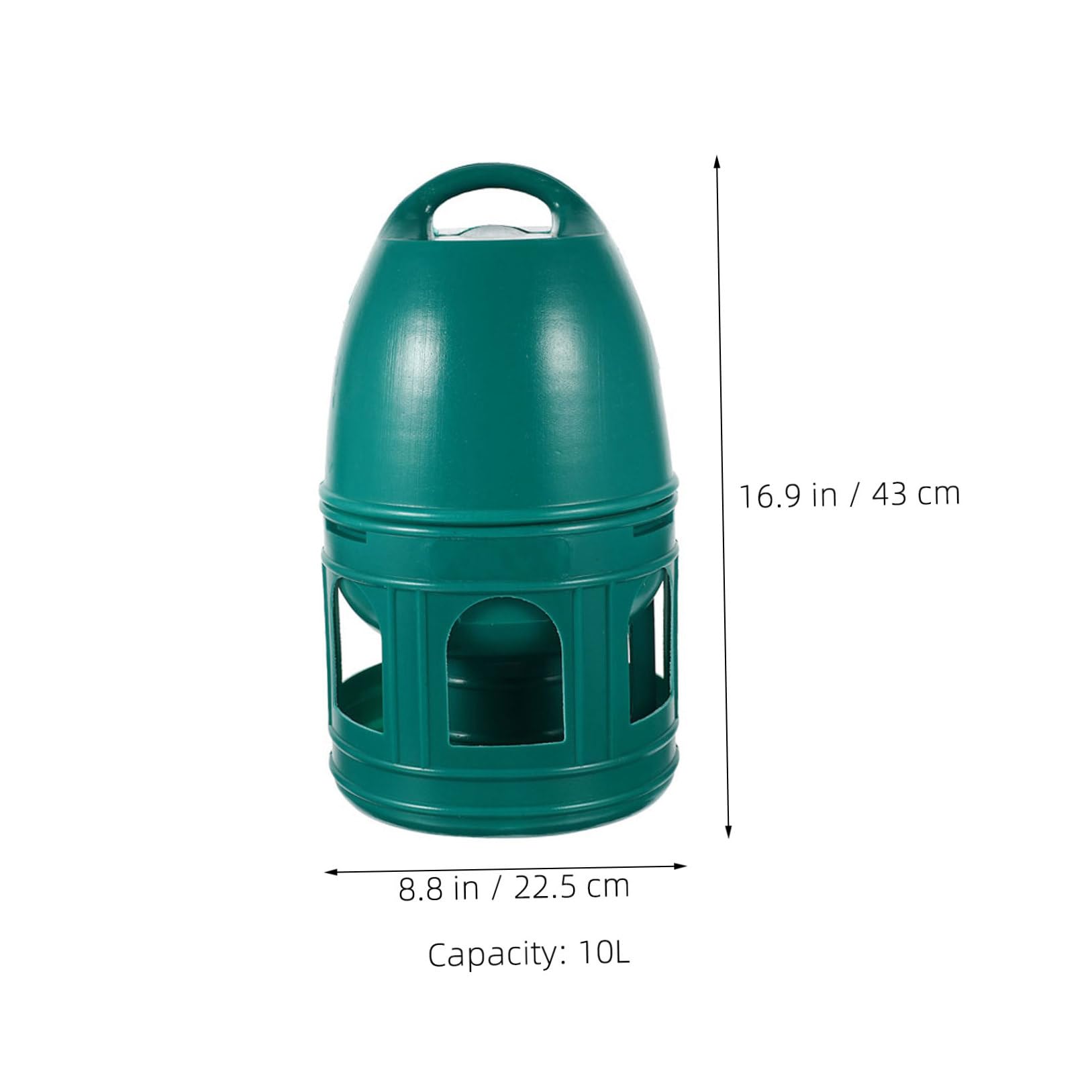 Yardwe Contenedor de Agua de Plástico Resistente para Palomas Comedero de Agua de Gran Capacidad para Palomas Bebedero para Codornices para Jaulas de Pájaros