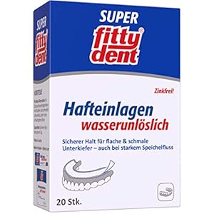 Fitydent Super hechtinlegzolen, speciaal voor smalle en vlakke onderkaak, sterke, lange en veilige grip voor onderkaak…