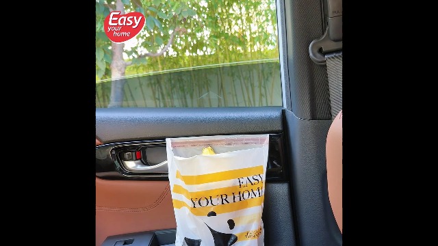 Image of 60PCS Portable Car Trash Bag with Self-Adhesive Strips Disposable Self-Standing Car Garbage Bags Waterproof Leak-Proof Easy Stick-On for Cars Office Kitchen Bedroom Travel and Camping