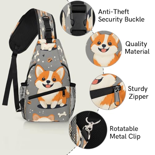 Bolso tipo sling unisex para senderismo y viajes miniatura 3