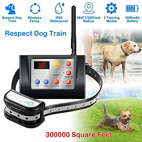 Wireless Dog Electric Fence Setup Components