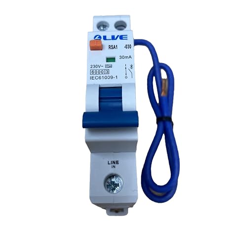 Live Electrical Type A Single Module 20 Amp B Curve 30mA RCBO