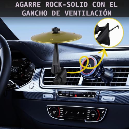 Miniatura 3 de 2 Pcs Platillo Bateria para Coche, Ajustable 360°, 2 Cabezales, 14 cm Tambor de Coche con 2 Mini Mazos, Ranura de Ventilación, Car Crash Cymbal para Todo Coche Amantes Música Entretenimiento