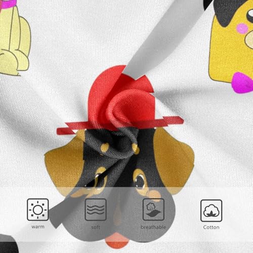 Cute Cartoon Dogs White Little Girl Panties Toddler Underwear Custom Cotton Stylish Briefs Underpants 2t3