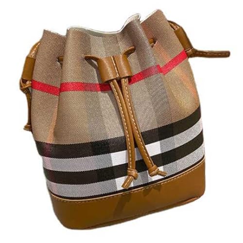 Malissima, BOLSA SACO LISTRADO ALÇAS Cor:Marrom
