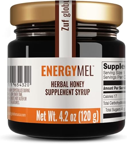 Zuf Globus: Suplemento de miel EnergyMEL | Sin cafeína y nicotina | Ayuda a restaurar la energía física y mental | Botánicos | La miel que es más