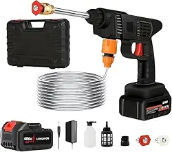 Lavadora de Alta Pressão Portátil 48V, Sem Fio (1 Bateria)