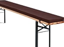 Bench Cushions for Outdoor/Indoor Furniture 48/40/36/48/60inch X 16/18/10/12/14inch Rectangular Non-Slip Seat Cushion Pad with Zipper for Beer Tent Deck Chair Swings Bay Window(Brown,28x10x2in)