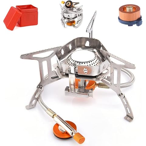 Besudo Campingkocher 3500W Gaskocher mit Piezozündung Cover