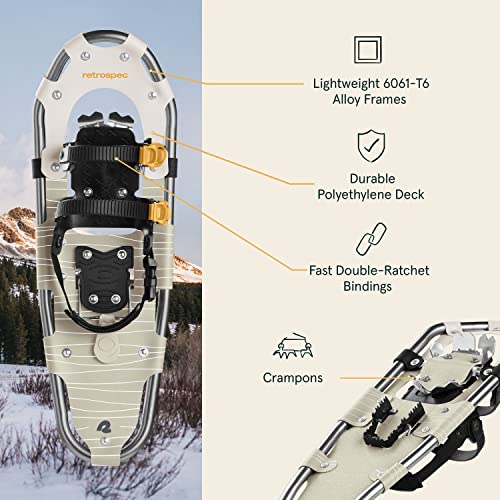 Image of Retrospec unisex adult Snowshoe and Trekking Pole Bundle, Laurel, 30 US