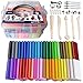 QBIX Set di argilla polimerica – Kit di argilla da 36 pezzi, strumenti per scolpire, scatola di immagazzinaggio – Argilla da modellare flessibile – Argilla da forno per principianti, bambini, hobbisti