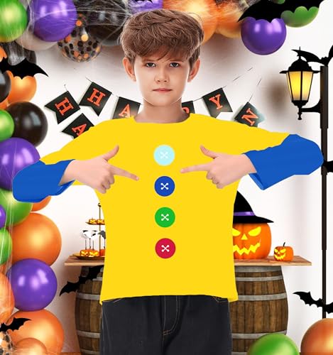 Image of Remimi Unisex Kids Christmas Long Sleeve Shirt Xmas Print Stripe Shirts 2-12 Years