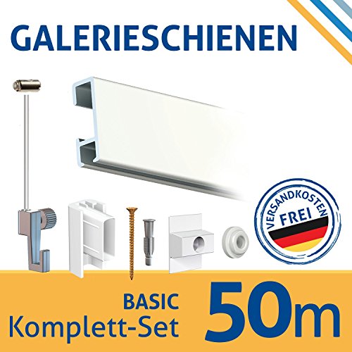 Art & More Imágenes de rieles, rieles galería de Basic de Juego, 50 m, Color Blanco