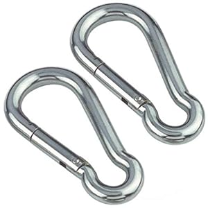 Versandbox24 2 x Normalkarabiner 12x140 mm V4A