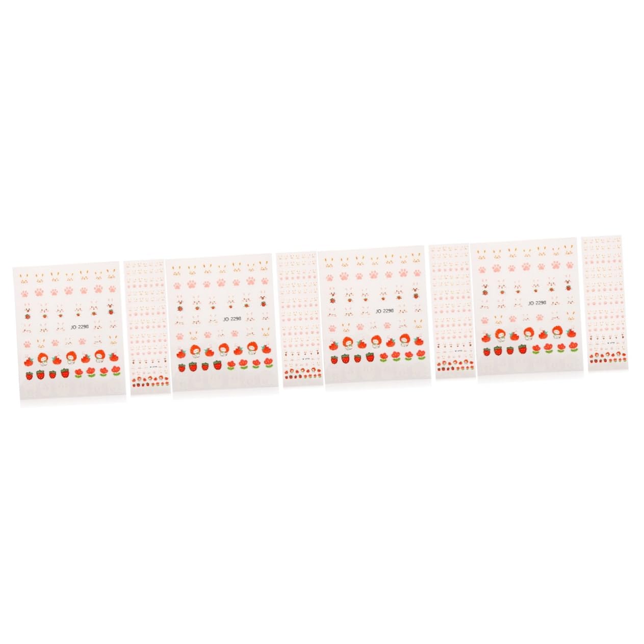 FRCOLOR 4 Juegos De Pegatinas De Conejito Para Uñas Decoración Navideña Para Mujeres 10 Hojas X 4