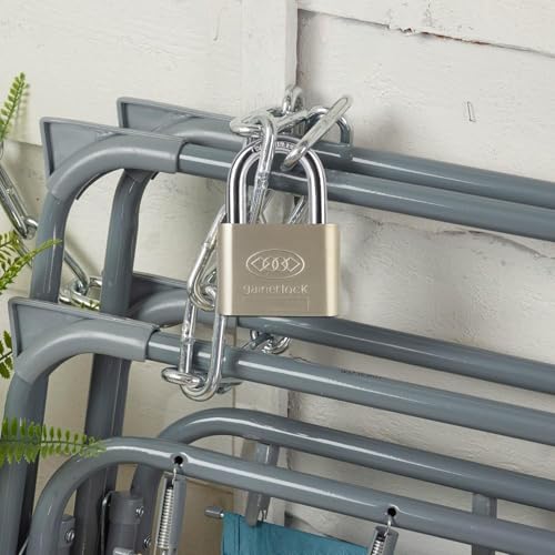 Image of NFI essentials 46mm Pressing Heavy Duty Locks with 3 Keys Hard Stainless Steel Metal Body Imported Lock Safe Security Lock Suitable for Doors, Gate, Hotels