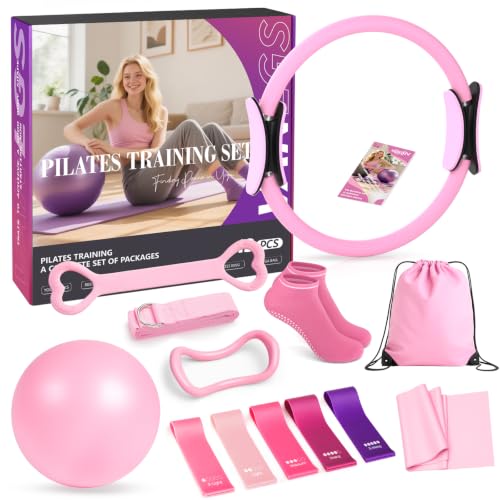 Vanlgs kit pilates 13pcs maison anneau resistance boule