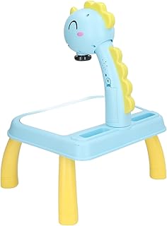 Drawing Projector Table Smart Sketcher Drawing Projector Table Cute Dinosaur Design Bright Colors Detachable Smart Sketcher Projector for Kids Education (Green Dinosaur)