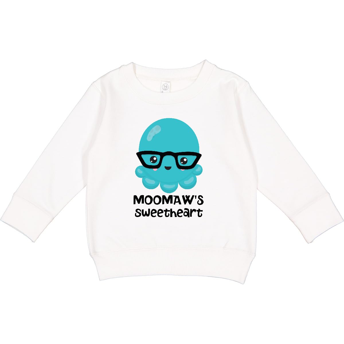 inktastic Blue Octopus Moomaw's Sweetheart Toddler Sweatshirt 3T White 42a82