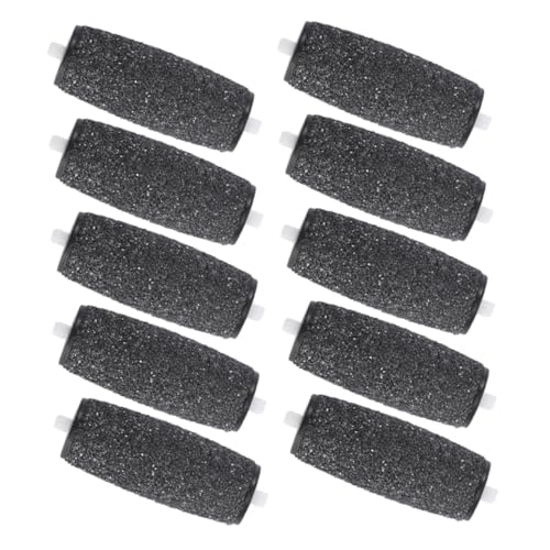 NULYLU 10個 フットグラインダー交換用ヘッド 肌 ウィ グ 軽石 パラ フットスクレーパー ワンド 死 足削り用交換ヘッド フットツール 交換ヘッド つや消し Black