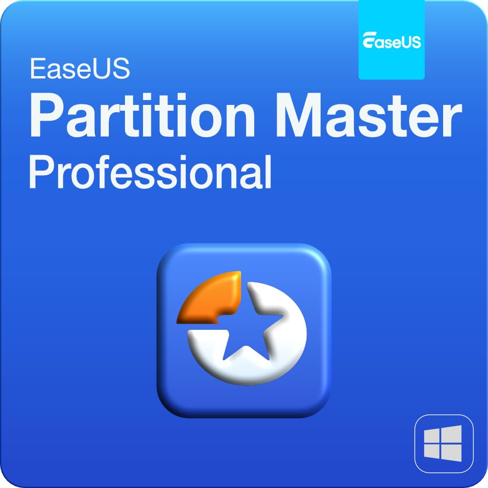 EaseUS Partition Master- Licence permanente, mises à jour comprises | Professional | 2 PC appareil | 1 Usager | Code d'activation PC - envoi par email