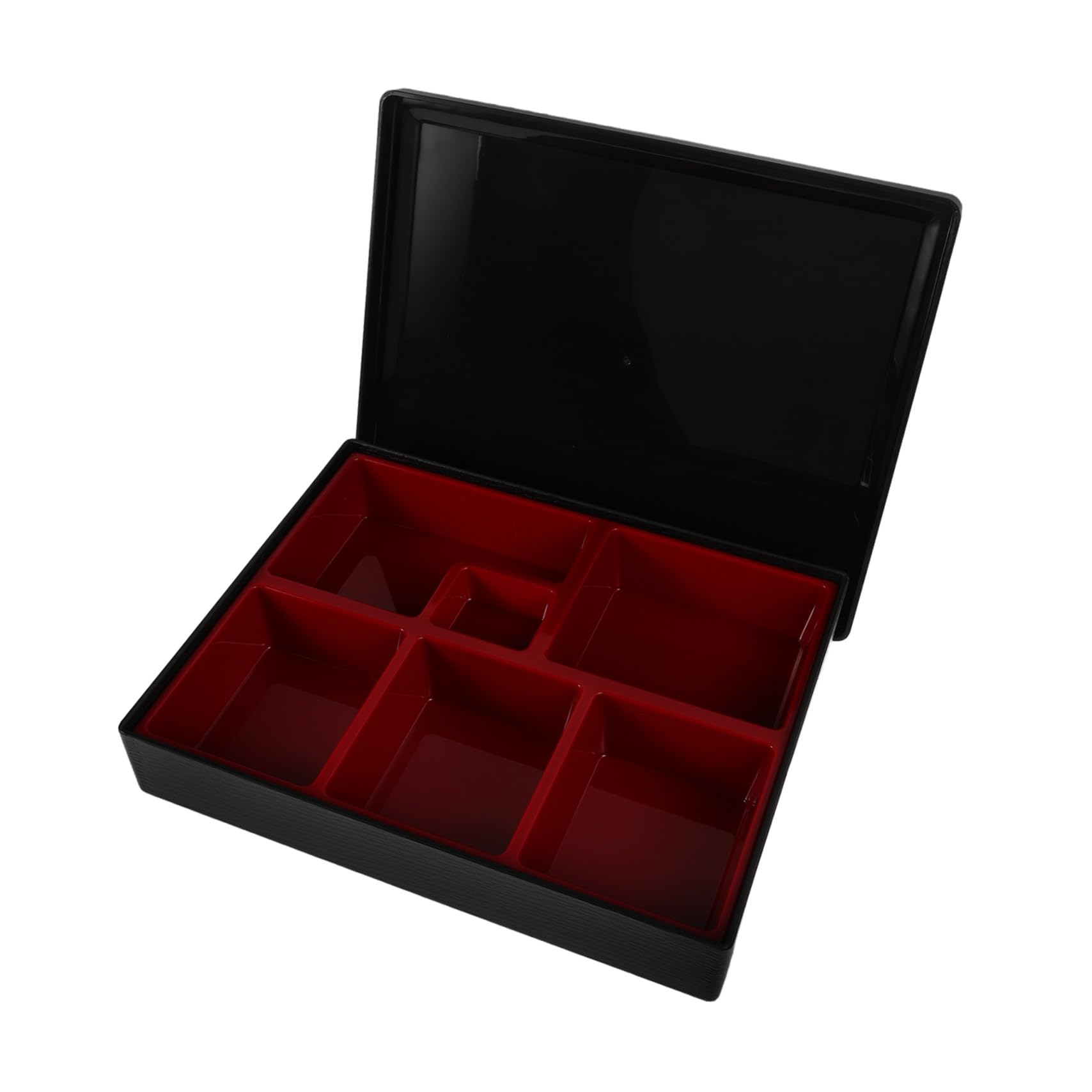Boîte à Bento Japonaise Six Compartiments en Plastique Réutilisable