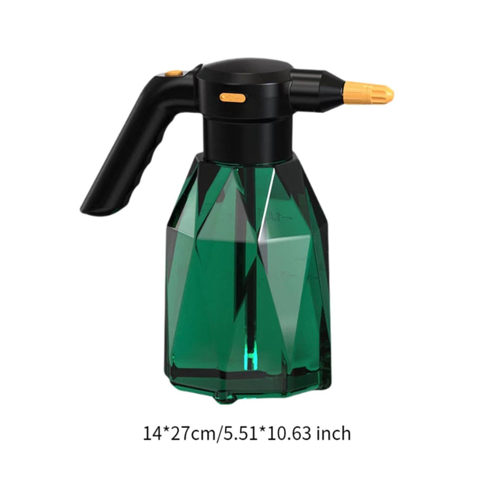 Pulvérisateur Électrique Mousse 2 litres Bouteille Vaporisation Plantes Arrosoir Automatique Pompe USB Approprié pour Nettoyage Maison, Vert