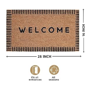 Folkulture welcome matt outdoor 16 x 28 front door mat outside entrance outdoor mats for front door welcome mat outdoor door mats for outside entry cute welcome mat door mats outdoor entrance  urban country home decor