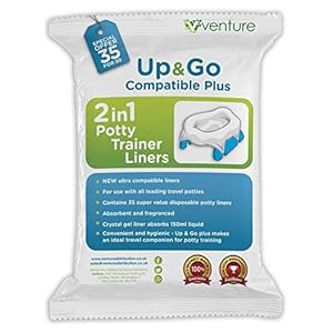Venture Pote Plus potjes-inlegzakken voor onderweg, 100% compatibel, antislip, 35 stuks