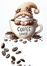 30x40CM-DCIDBEI 5D Diamond Painting Tasse à Café-DIY Peinture de Diamant Nain Elfe-Canevas Diamant kit Complet Adultes-Décoration Murale Salon Cuisine Chambre Pour Enfant