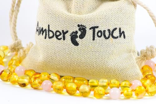 Baltic Amber Necklace and Amber Bracelet - Natural Amber from Baltic Region (13in. and 5.5in.)2