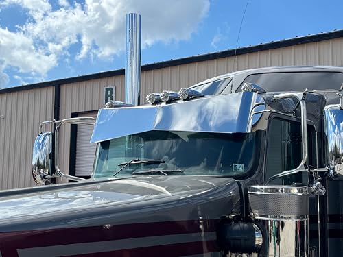 13 inch bowtide Visor compatible with kenworth T600 T660 W900