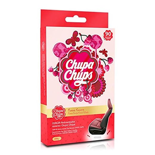 Chupa Chups CHP901EU Ambientador Debajo del Asiento Cereza, Color Rojo