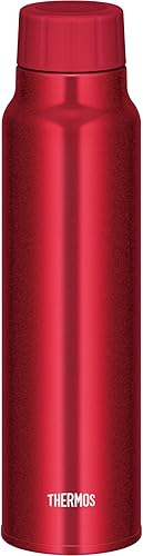 Miniatura 1 de Thermos FJK-750 R Water Bottle, Insulated Carbonated Drink Bottle, 25.4 fl oz (750 ml), Red, For Cold Insulation Only