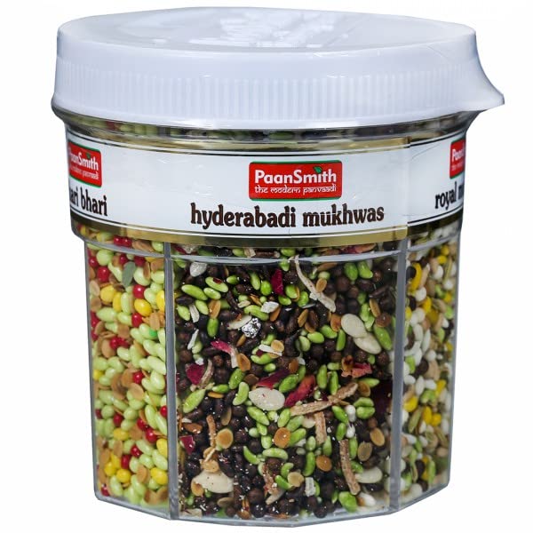 PAANSMITH FIVE IN ONE (5 IN 1) AFTER-MEAL MUKHWAS - 5 DIFFERENT FLAVOURS IN ONE JAR 320G (B0BX6QW6JJ) Amazon Price History, Amazon Price Tracker