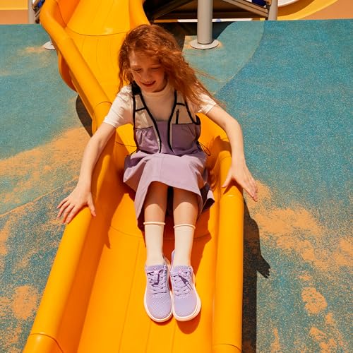 VIVAIA Urban Jr Kids' Sneaker Sliders Mesh Slip On Lightweight Breathable Walking Shoes Workout Casual Sports Shoes Lavander2