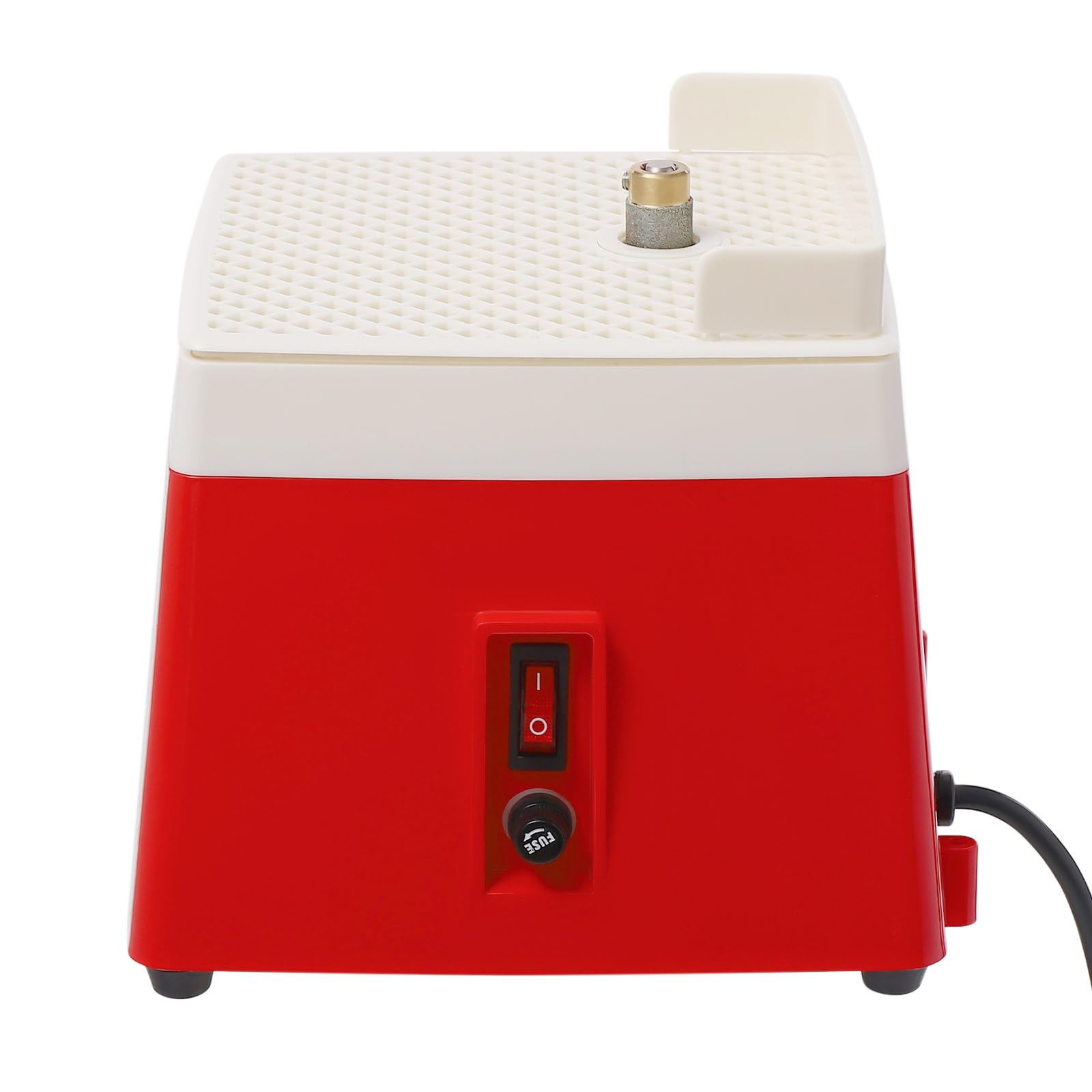 110V Stained Grinders, Desktop Grinding Tool, Mini Portable Stained Grinder, Diamond Glass Art Grinding Tools (Red)