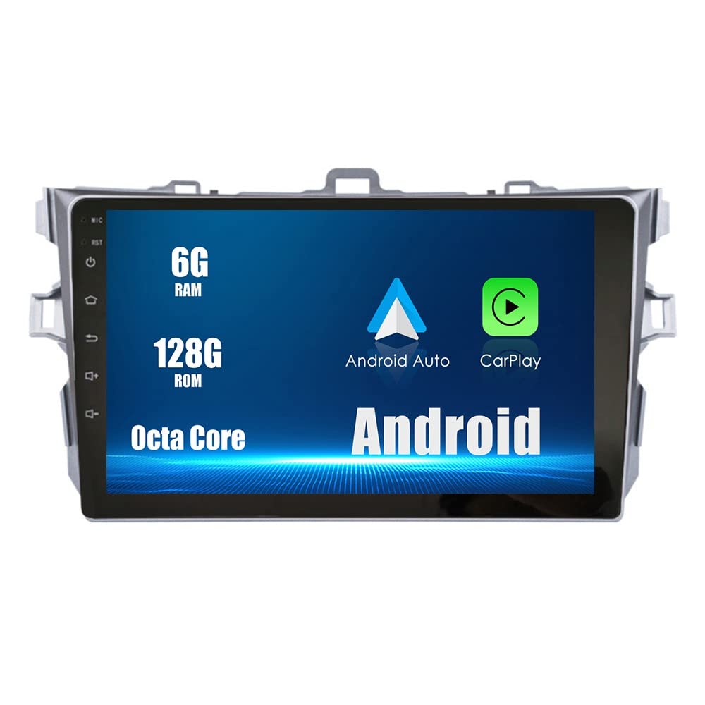 WOSTARS Android 10 4G Ram 64G ROM PX6 Cortex A72 GPS Navigation Radio Steering Wheel Control IPS Bluetooth DSP WiFi ForToyota COROLLA 2007-2013