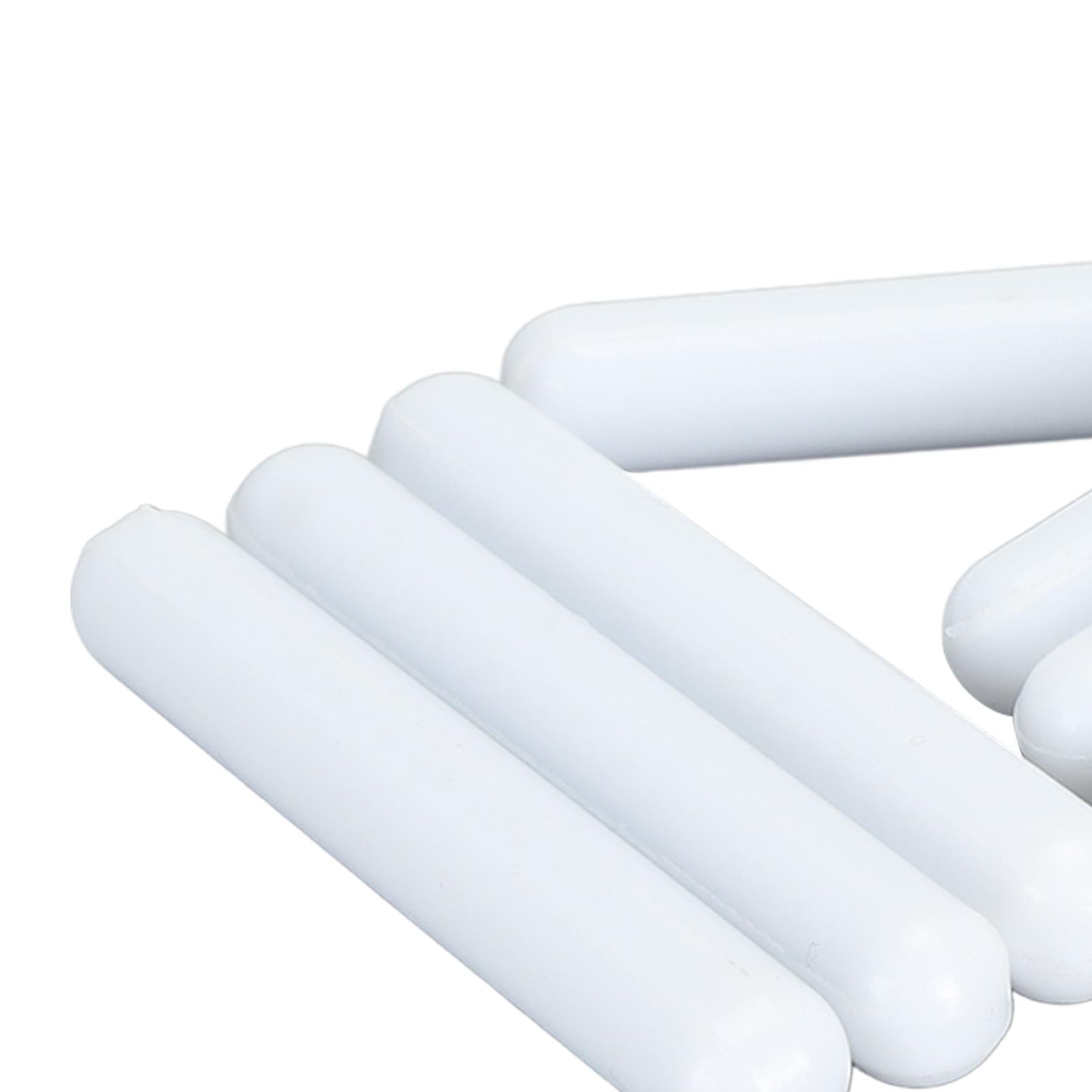 10 Pièces 60x9mm Revêtement PTFE Barre D'agitation Magnétique pour Laboratoire Blanc utilisé avec Agitateur Magnétique, Idéal pour la Recherche Scientifique