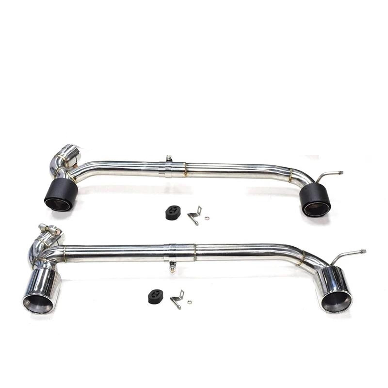 Dla BMW F30 F31 320i 318i M Sport Look Rura Wydechowa Samochodu Końcówka Tłumika Ze Stali Nierdzewnej Końcówka Rury Wydechowej Podwójna Końcówka(Silver 318i)
