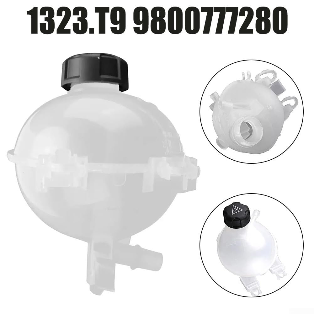 Serbatoio di espansione del liquido refrigerante con coperchio per C3, 207 dal 2002 al 2023 e veicoli compatibili OEM, montaggio affidabile