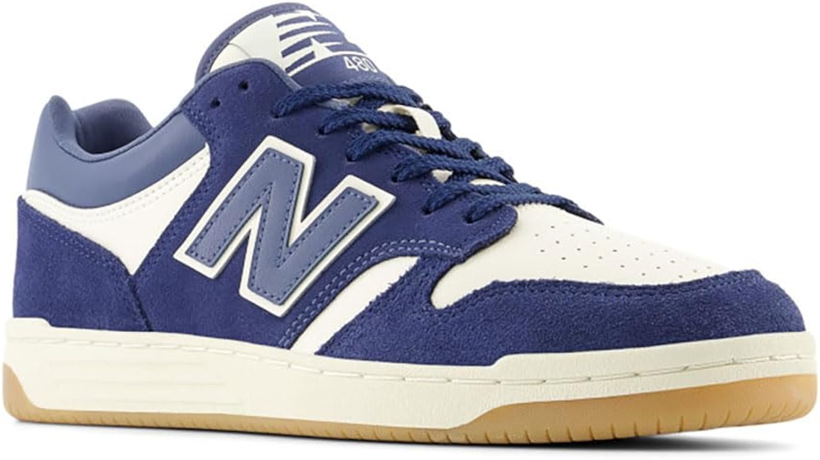 New Balance Men's 480 Sneakers, Nb Navy/Linen/Vintage Indigo, 8